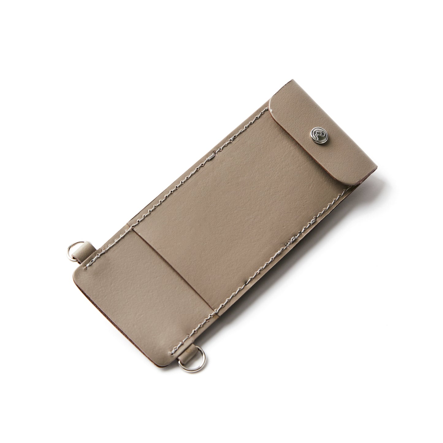 COMPACT Scissor Case GRAYISH (Gray Leather)